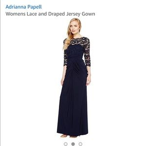 NWOT Adrienne Pappall Gown